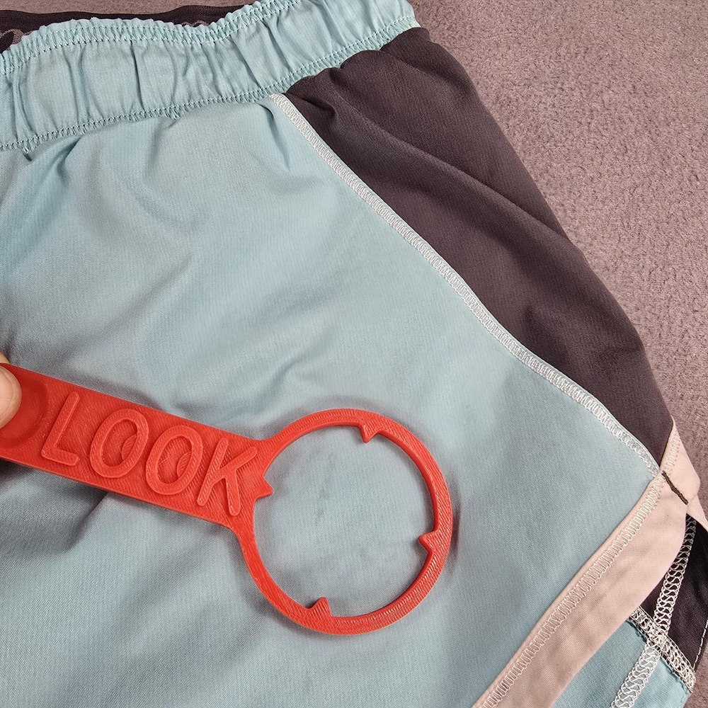 Lululemon Shorts Womens 10 Blue Gray Speed Run Liner Athletic Running Workout - Picture 8 of 8